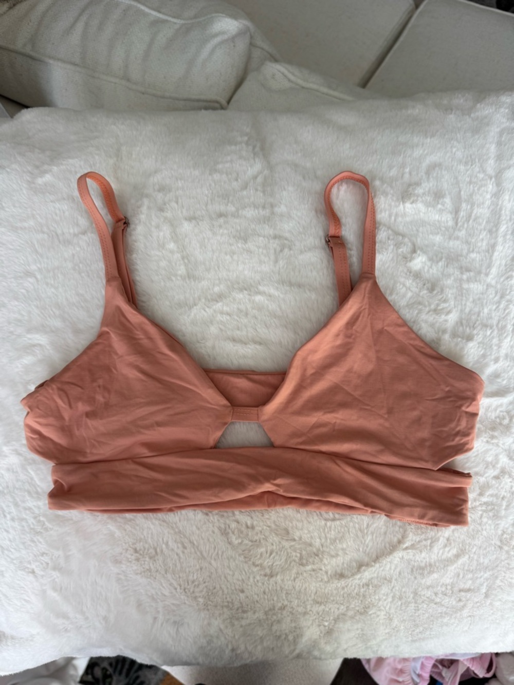 Tavik Dusty Coral Cutout Bikini Top